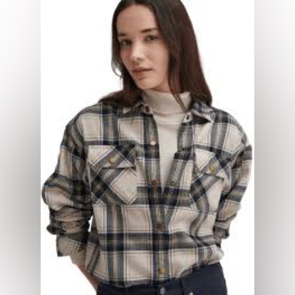 Barbour Women’s Ashbridge Tartan Shirt cotton lyocell fern cuff buttons